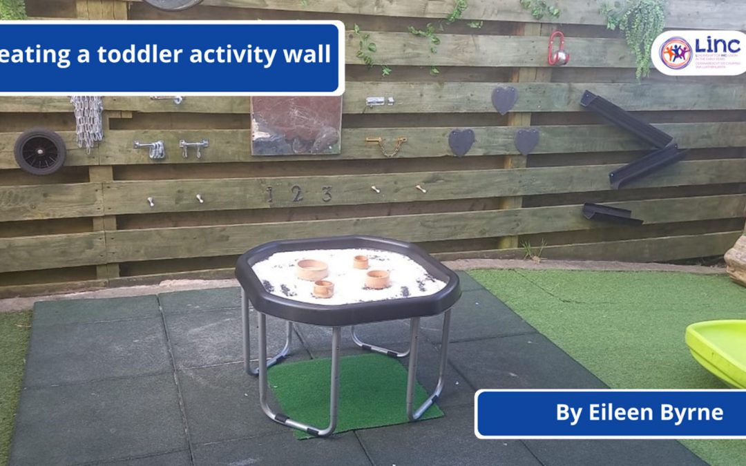 Creating a toddler activity wall